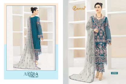 COSMOS AAYRA VOL 27 2701 PAKISTANI SUITS WHOLESALER