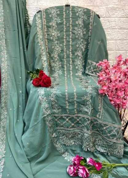 AL QASR MA 105 PAKISTANI SUITS SINGLE PIECE