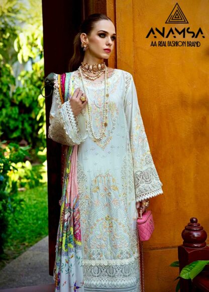 AL AMRA 476 SEMI STITCHED PAKISTANI SUITS IN SINGLE PIECE