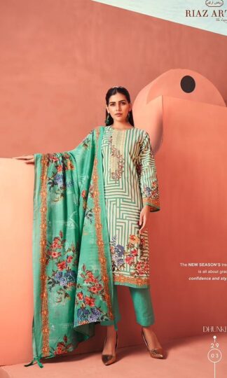 RIAZ ARTS DHUNKI 2903 KARACHI LAWN PAKISTANI SUITS ONLINE INDIARIAZ ARTS DHUNKI 2903 KARACHI LAWN PAKISTANI SUITS ONLINE INDIA