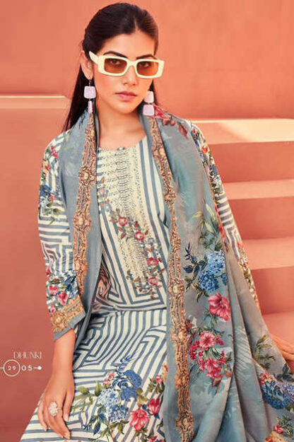 RIAZ ARTS DHUNKI 2905 KARACHI LAWN PAKISTANI SUITS AT BEST PRICE