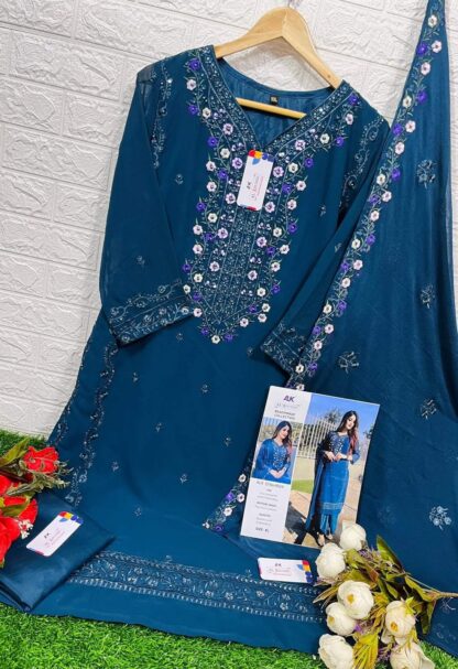 AL KHUSHBU ALK 4028 GEORGETTE PAKISTANI SUITS ONLINE INDIA