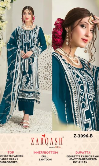 ZARQASH Z 3096 B PAKISTANI SUITS ONLINE INDIAZARQASH Z 3096 B PAKISTANI SUITS ONLINE INDIA