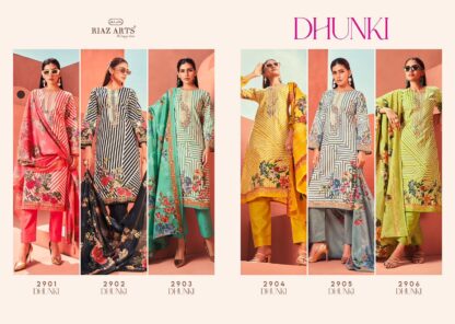 RIAZ ARTS DHUNKI 2901 KARACHI LAWN PAKISTANI SUITS ONLINE