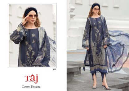 TAJ CREATION 495 COTTON PAKISTANI SUITS MANUFACTURER