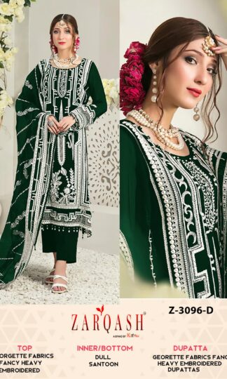 ZARQASH Z 3096 D DESIGNER PAKISTANI SUITS ONLINEZARQASH Z 3096 D DESIGNER PAKISTANI SUITS ONLINE