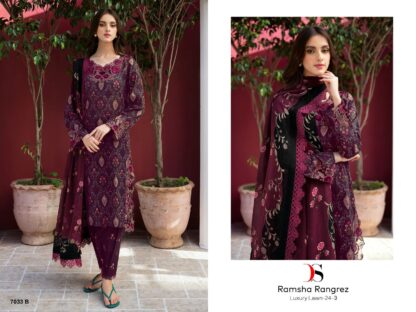 DEEPSY 7033 B RAMSHA RANGREZ LUXURY LAWN 24 3 SALWAR KAMEEZ WHOLESALER DEEPSY 7033 A RAMSHA RANGREZ LUXURY LAWN 24 3 PAKISTANI SUITS  DEEPSY SUITS