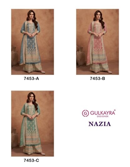 GULKAYRA DESIGNER NAZIA 7453 A DESIGNER SALWAR SUITS ONLINE SHOPPING