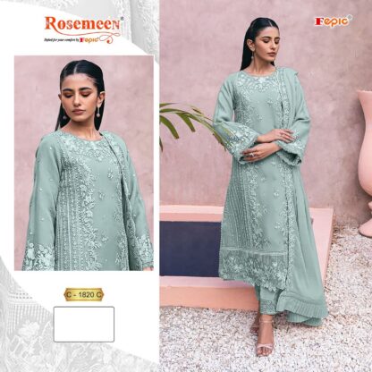 FEPIC ROSEMEEN C 1820 C PAKISTANI SUITS SINGLE PIECE BUY