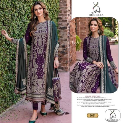 RUNGREZ 5021 SUPER HIT DESIGN PAKISTANI SUITS WITH PRICE