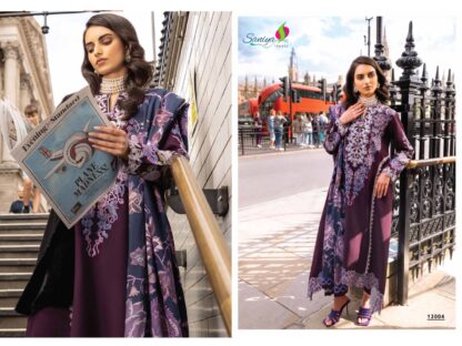 SANIYA TRENDZ NOORCHIKANKARI VOL-13 NX 13004 PAKISTANI SUITS WITH PRICE