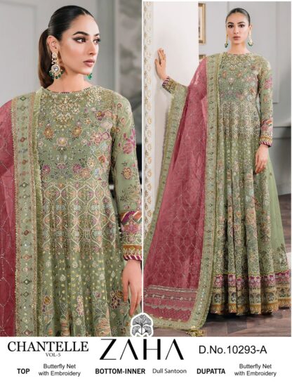 ZAHA CHANTELLE VOL 5 10293 A PAKISTANI SALWAR SUITS DESIGN