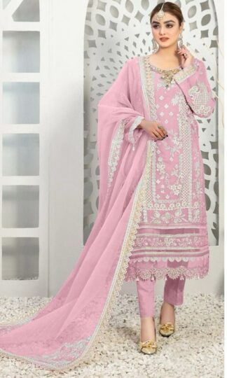 MUSHQ M 296 B ORGANZA PAKISTANI SUITS WHOLESALE IN SURATMUSHQ M 296 B ORGANZA PAKISTANI SUITS WHOLESALE IN SURAT