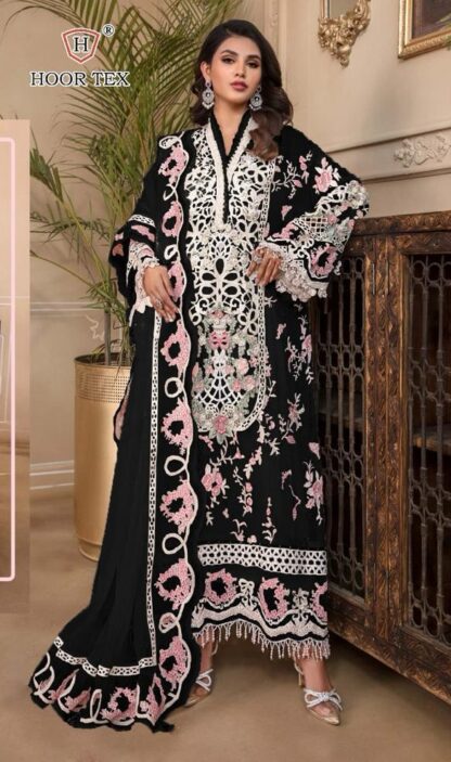 HOOR TEX H 139 A FOX GEORGETTE PAKISTANI SUIT AT BEST PRICE