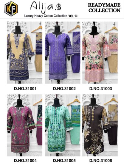 KEAVL ALIJA.B VOL 31 READYMADE PAKISTANI KURTI SET CATALOGUE