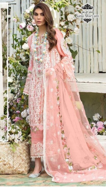 SANA MARYAM SM 106 CRIMSON LAWN COLLECTION PAKISTANI SUITS WITH PRICE