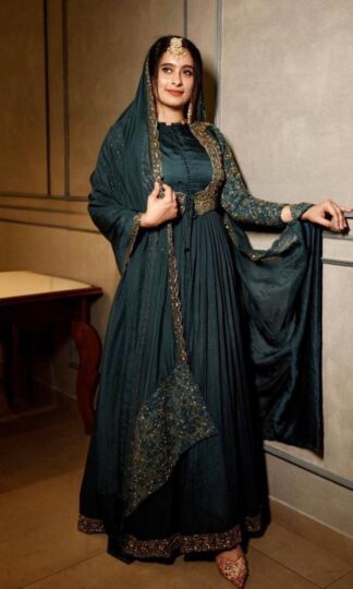 THE LIBAS COLLECTION LG 1878 VICHITRASILK TOP ATTACHED KOTI AND DUPATTATHE LIBAS COLLECTION LG 1878 VICHITRASILK TOP ATTACHED KOTI AND DUPATTA (1)