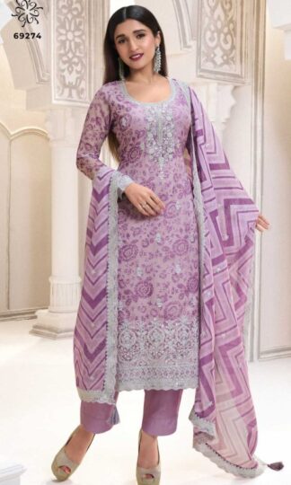 VINAY FASHION SPARSH 69274 ORGANZA PRINTED SALWAR SUITS WITH PRICEVINAY FASHION SPARSH 69274 ORGANZA PRINTED SALWAR SUITS WITH PRICE