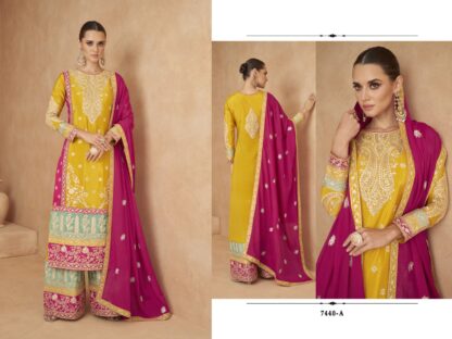 THE LIBAS 7440 A CHINON SALWAR SUITS ONLINE WHOLESALE IN SURAT