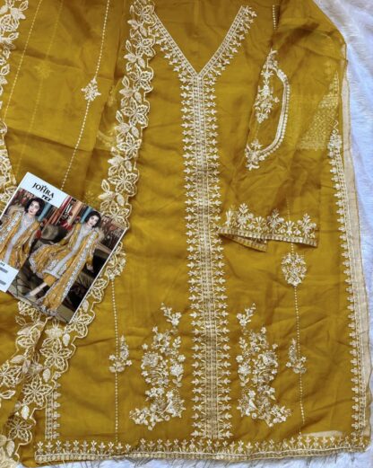 JOHRA TEX JT 139 B ORGANZA PAKISTANI SUITS WITH PRICE