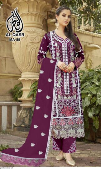 AL QASR MA 85 WINE READYMADE PAKISTANI KURTI ONLINE INDIAAL QASR MA 85 WINE READYMADE PAKISTANI KURTI ONLINE INDIA