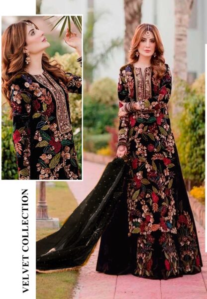 FLORENT 1017 D VELVET LATEST DESIGNER SALWAR SUITS ONLINE