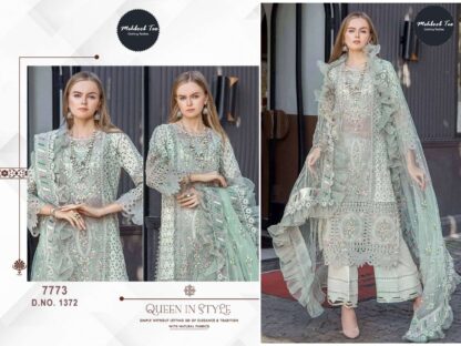 MEHBBOB TEX MARIA B CHIKAN COLLECTION 1372 PAKISTANI SUITS DEALER