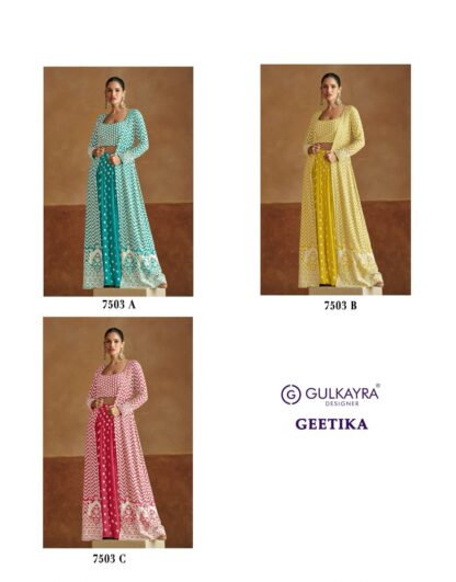 GULKAYRA DESIGNER GEETIKA 7503 A WHOLESALER