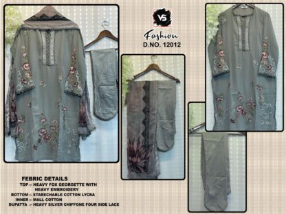 VS FASHION VS 12012 GREY PAKISTANI KURTI IN SINGLE PIECE