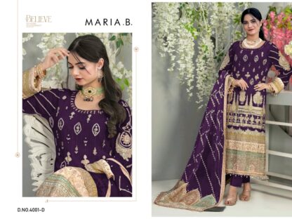 MARIA B 4001 D PAKISTANI SUITS WHOLESALER SURAT