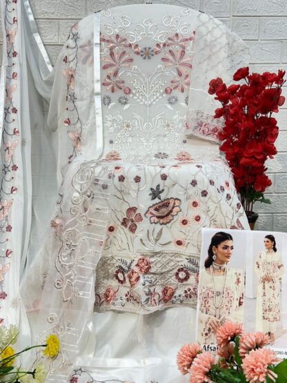 ZAHA AFSARA-VOL-1 10280 B GEORGETTE PAKISTANI SUITS WITH PRICE PAKISTANI SUITS BEST PRICE, ZAHA AFSARA-VOL-1 10280 B GEORGETTE  AL KHUSHBU, DEEPSY SUITS, Pakistani Suits, Single