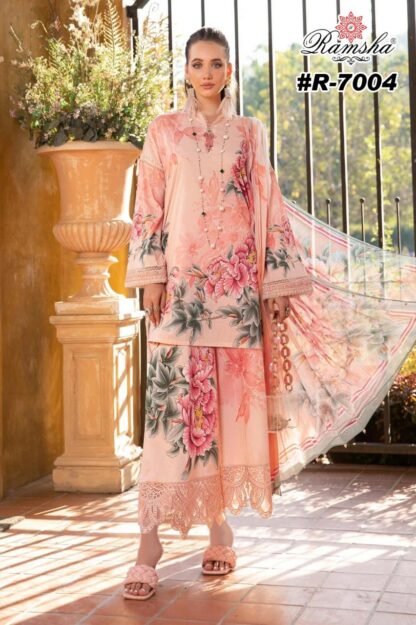 RAMSHA R 7004 PAKISTANI SUITS IN SINGLE PIECE