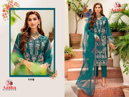 AASHA DESIGNER 1118 PAKISTANI SALWAR KAMEEZ ONLINE