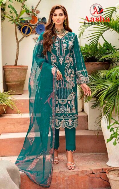 AASHA DESIGNER 1118 PAKISTANI SALWAR KAMEEZ ONLINE