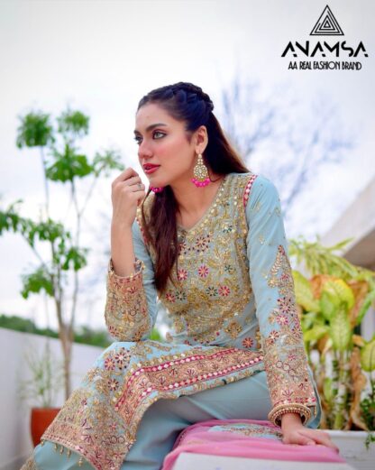 ANAMSA 516 GEORGETTE WHOLESALE OF PAKISTANI SUITS - Image 8