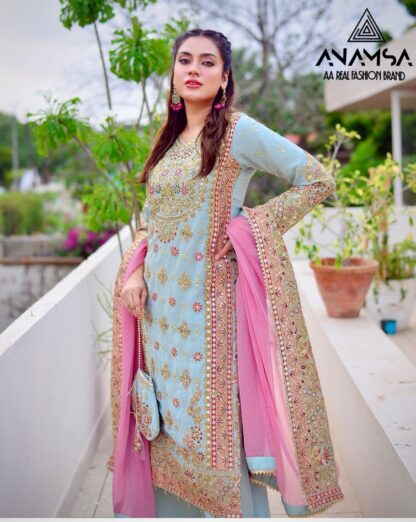 ANAMSA 516 GEORGETTE WHOLESALE OF PAKISTANI SUITS - Image 7