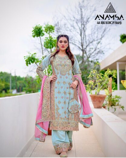 ANAMSA 516 GEORGETTE WHOLESALE OF PAKISTANI SUITS - Image 6