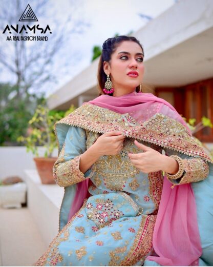 ANAMSA 516 GEORGETTE WHOLESALE OF PAKISTANI SUITS - Image 5