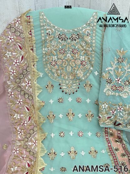 ANAMSA 516 GEORGETTE WHOLESALE OF PAKISTANI SUITS - Image 3