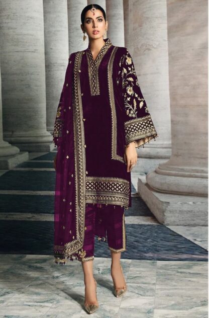 AZURE 1403 B VELVET SEMI STITCHED PAKISTANI SUIT AT BEST PRICE