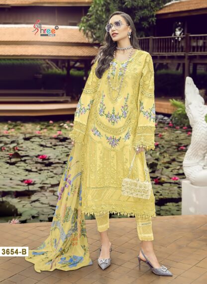 SHREE FABS 3654 B PAKISTANI SUITS ONLINE SHOPPING