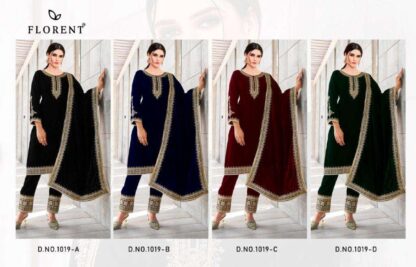 FLORENT 1019 A VELVET COLLECTION PAKISTANI SUITS ONLINE