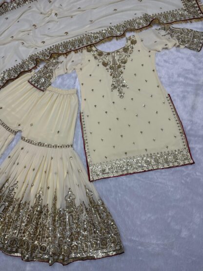 HK 1644 LATEST PKISTANI STYLE SHARARA SET ONLINE SHOPPING