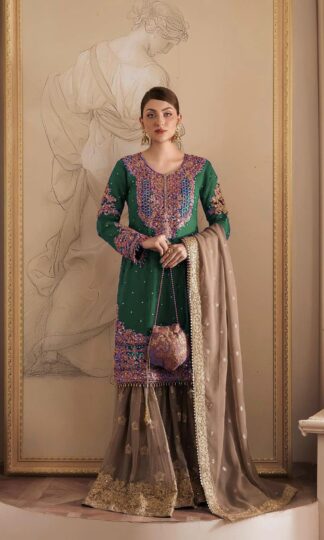 KD 1486 GREEN SHARARA FOR WOMEN AT BEST PRICEKD 1486 GREEN SHARARA FOR WOMEN AT BEST PRICE