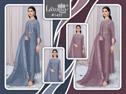 LAXURIA TRENDZ 1457 PURPLE PAKISTANI KURTI AT BEST PRICE