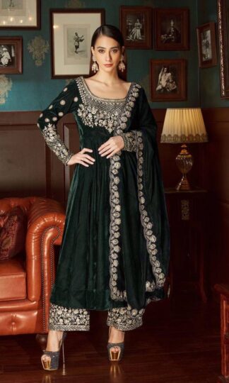 LC 1315 DESIGNER EMBROIDERED ANARKALI GOWN IN VELVET ONLINELC 1315 DESIGNER EMBROIDERED ANARKALI GOWN IN VELVET ONLINE