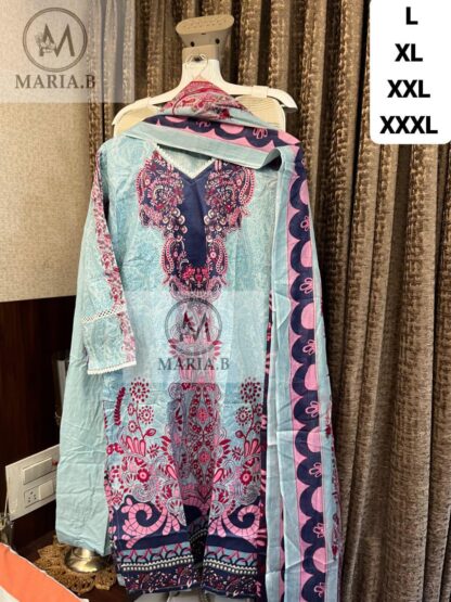 MARIA B PRINTED COTTON STITCHED PAKISTANI KURTI LATEST COLLECTION