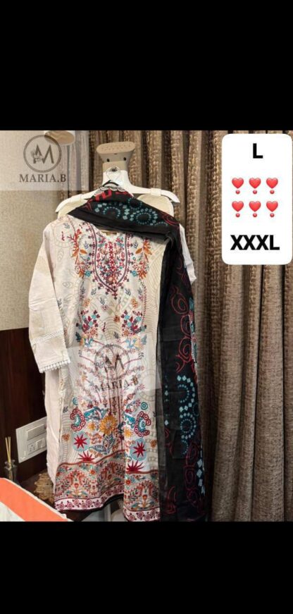 MARIA B PRINTED COTTON STITCHED PAKISTANI KURTI LATEST COLLECTION - Image 11