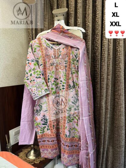 MARIA B PRINTED COTTON STITCHED PAKISTANI KURTI LATEST COLLECTION - Image 2