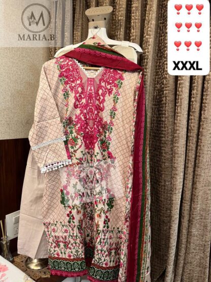 MARIA B PRINTED COTTON STITCHED PAKISTANI KURTI LATEST COLLECTION - Image 4